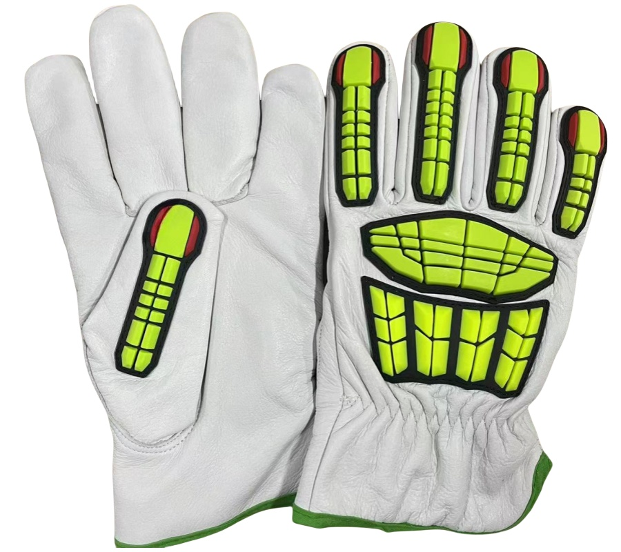 SR-801 cowhide anti-impact gloves